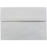 JAM Paper Enveloppes d'invitation pour passeport A7 - 5,25 x 7,25 po - Argent granit recyclé - Paquet de 50 (71813I)- Couleur: Granit