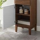 Modway - Render 18" Armoire de toilette de salle de bain (lavabo non inclus) - Noyer blanc-Construction en panneaux de particules et stratifiés