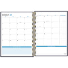 Five Star - Agenda scolaire hebdomadaire/mensuel triangle 2025-2026 - 11 po H x 8 1/2 po l - noir/or - bilingue-Couverture en poly durable