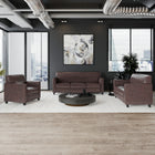 Flash Furniture – Mobilier de réception en bois Hercules Diplomat, brun (BT827SETBN)-Ensemble de réception contemporain