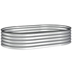 Outsunny - jardinière surélevée - 5 pi x 3 pi x 1 pi - argent-Les cadres en acier galvanisé assurent des structures de plates-bandes robustes 