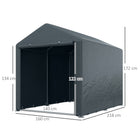 Outsunny abri portable 5,2 pi x 7,2 pi-Structure en acier galvanisé pour un noyau rigide. Résiste à l’eau et à la déformation
