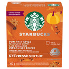 Starbucks - Capsules de café par Vertuo Citrouille épicée torréfaction blonde - Paquet de 8-Quantité parfaite : chaque capsule Starbucks pour machines Nespresso Vertuo permet de préparer un café de 230 ml