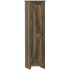 HOMCOM - Armoire de cuisine 67 po avec porte de grange - brun-Disposition à cinq niveaux maximise le rangement vertical 