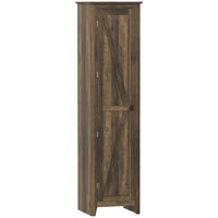 HOMCOM - Armoire de cuisine 67 po avec porte de grange - brun-Disposition à cinq niveaux maximise le rangement vertical 