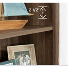 Sauder - Bibliothèque Arch à 5 étagères - Chêne salé-La sécurité avant tout: Kit d'ancrage mural fourni pour prévenir les accidents de basculement