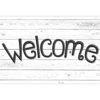 Ashley Productions - Smart Poly The Original Fun Mat - Tapis de Bienvenue - 15 -5" x 23 -5" - Planche de Bois Blanc à Rainures. Bienvenue-Mesures et design : Le paillasson de bienvenue en planches de bois blanc shiplap mesure 15,5 po x 23,5 po.
