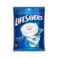Lifesaver Peg Pep-O-Mint - 150g - Paquet de 12-menthe poivrée