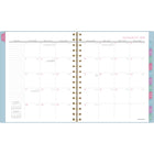 AT-A-GLANCE - Agenda scolaire hebdomadaire/mensuel BADGE géométrique 2024-2025 - 6 7/8 po x 8 3/4 po - bleu - bilingue -13 mois : juillet 2024 à juillet 2025