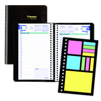 Blueline - 2025 Agenda quotidien AgendaPlus Couverture souple d'aspect lézard - 8 po x 5 po - Noir - Bilingue-L'avenir de la planification est ici. Blueline est fier de présenter l'application de rappels Blueline inkLink qui relie votre agenda à votre téléphone. Restez organisé comme jamais auparavant grâce à nos agendas Blueline et la technologie du Code QR. Priorisez des rappels, recevez des notifications, prennez des notes et dressez des listes de tâches. Disponible dès maintenant sur App Store et Google