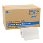 Pacific Blue - Rouleaux d'essuie-tout Pacific Blue Ultra 9 po - Paquet de 6-La distribution automatisée sans contact aide à réduire le risque de contamination croisée