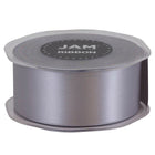 JAM Paper - Ruban de satin double face - 1 1/2" l x 25 m - Argent-Notre ruban décoratif est fabriqué à partir de satin double face de la plus haute qualité, avec une finition lisse !