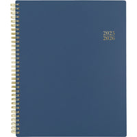Cambridge - Agenda scolaire hebdomadaire/mensuel pour enseignants 2025-2026 - 11 po H x 8 1/2 po l - bleu marine - bilingue-12 mois : juillet 2025 à juin 2026