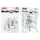 JAM Paper - Assortiment de pinces à baguette colourées - tailles moyenne et grande - pinces blanches - 27 pinces/paquet-Couleur : Blanc | Fabriquées en acier trempé pour une prise ultra solide