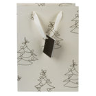Gry Mattr - Grand sac-cadeau - Motif arbres verts-Grand sac-cadeau en papier kraft mesurant 13,25 po H x 9,5 po L x 5 po P