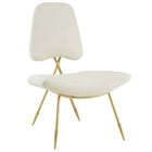 Modway - Ponder Performance Velvet Chaise longue - Ivoire-Chaise lounge du salon ou de la chambre