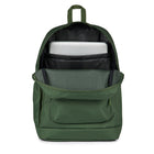 JanSport - Sac À Dos Cross Town Plus - Cargo Green-Poche utilitaire avant avec organisateur