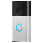 Ring - Sonnette à piles - Nickel satiné-Batterie intégrée - La sonnette à batterie comprend une batterie intégrée qui se charge grâce à un port de chargement USB-C pratique. Pour la recharger, détachez simplement votre sonnette du mur et connectez-la au câble de chargement fourni