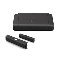 Canon - Imprimante portatif sans fil PIXMA TR160 avec batterie - Noir-Imprimez des documents et des photos pouvant atteindre 8,5 x 11 po qui affichent un texte net et des détails vifs aux couleurs riches grâce à un système d’encre hybride à 5 couleurs, notamment en format carré et sans bordures