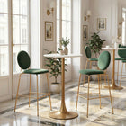 Zuo - Odessa Tabouret de bar - Vert/Or - Ensemble de 2-Assemblage requis