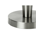 Monarch Specialties - Luminaire - 24 po H Lampe De Table - Port Usb Inclus - Ensemble De 2 - Métal Nickelé - Abat-Jour Gris-Dimensions assemblées (chaque lampe) : 10 po L x 10 po P x 24 po H . base : 6 po L x 6 po P x 13,25 pouces H . abat-jour : 10 pouces L x 10 po P x 9 pouces H