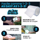Alien Tape - Joint adhésif transparent anti-courant d'air - 1,4 po x 16 pi - paquet de 3-Alien Seal n'est pas seulement résistant aux intempéries, il est résistant aux intempéries ! Ce joint est conçu pour résister aux éléments. Il peut être utilisé à l’extérieur sur des fenêtres ou des portes qui fuient