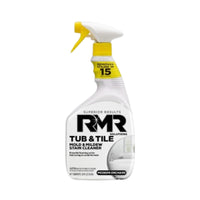 RMR Solutions - Nettoyant pour baignoires et carreaux - 946 ml (32 oz)-L'action moussante du Nettoyant pour baignoires et carreaux RMR vous donne non seulement un meilleur contrôle sur l'endroit où vous vaporisez, mais elle agit également comme un agent de surface (tensioactif) supplémentaire pour adhérer fermement aux surfaces de salle de bain plus complexes.