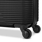 Atlantic - Bagage à main rigide Swerve 19 po - Noir-Tirettes de fermeture à glissière verrouillables sur le compartiment principal pour plus de sécurité