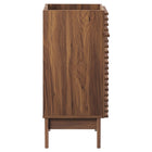 Modway - Render 18" Armoire de toilette de salle de bain (lavabo non inclus) - Noyer-Construction en panneaux de particules et stratifiés