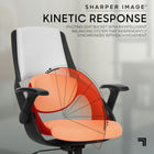 Sharper Image - Fauteuil de bureau ergonomique C2 Axis - Blanc/Noir-Dossier et siège confortables et rembourrés