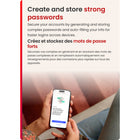 McAfee - Total Protection logiciel antivirus pour 1 appareil(Windows/Mac/Android/iOS/ChromeOS) - abonnement d'un an avec renouvellement automatique [téléchargement]-Créez des mots de passe forts et stockez-les en toute facilité grâce à notre gestionnaire de mots de passe convivial.