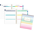 AT-A-GLANCE - Agenda hebdomadaire/mensuel Emily Ley bandes joyeuses 2025 - 11 po H x 8 3/8 po l - Multicolore - Bilingue-Format des pages : 11 po H x 8 3/8 po l