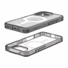 UAG - Coque Plyo robuste avec MagSafe pour iPhone 16 Pro - Blanc cendré-Coins en air-soft pour amortir les impacts
