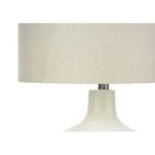 Monarch Specialties - Luminaire - 25 po H Lampe De Table - Abat-Jour Ivoire / Crème - Crème Céramique - Contemporain-Un assemblage mineur est requis avec des instructions illustrées incluses . comprend une garantie limitée de 2 ans contre les défauts du fabricant