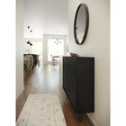 Nexera - Console de rangement 2 portes Slim, Noir-5