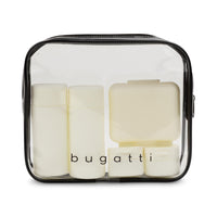 Bugatti - Ensemble de 5 Bouteilles de Voyage en Silicone - Étui TPU - Crème-Fabriquée en matériau TPU transparent