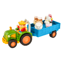 Battat - Tracteur d'agriculture amusant-Tracteur : Fais le tour de la ferme avec ce tracteur amusant qui produit des sons et de la lumière