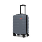 Swiss Mobility - Valise de cabine à coque rigide 21.50po de la collection QUAD - Gris-Fabriqué en ABS/PC léger et résistant
