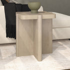 Hudson&Canal - Table d'appoint carrée Laguna de 51 cm de large, aulne blanc-Caractéristiques assemblage facile