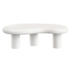 Modway - Elowen Terrasse extérieure Pierre Table basse, Blanc-9