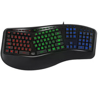 Adesso - Clavier ergonomique RGB USB - Disposition bilingue canadienne-Design ergonomique pour un confort maximal