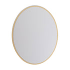 U Brands - Grand miroir magnétique ovale pour casier - 9 po x 7 po - Doré - Accessoires pour casier - Décoration pour casier-Miroir magnétique pour casier