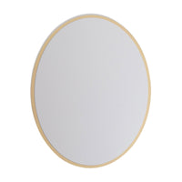 U Brands - Grand miroir magnétique ovale pour casier - 9 po x 7 po - Doré - Accessoires pour casier - Décoration pour casier-Miroir magnétique pour casier