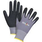 Zenith Safety - Gants De Première Qualité Zx-1, Moyen/8, Rêvetement Nitrile/Mousse De Nitrile, Calibre 15, paquet de 24-Revêtement Mousse de nitrile