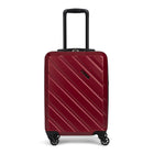 Swiss Mobility - Ensemble de 3 valise rigide ABS - Rouge-Modèle plus petit approuvé comme bagage à main par la plupart des compagnies aériennes (convient aux dimensions réglementaires de la plupart des compagnies aériennes pour les bagages à main)