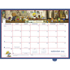 MotherWord - Ultime calendrier familial de luxe pour réfrigérateur 2024-2025 - 18 po x 13 1/2 po - français-En prime un tableau des tâches avec aimants