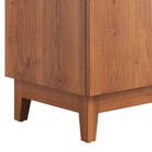 Modway - Miles 36" Armoire de toilette de salle de bain (lavabo non inclus) - Noyer-Assemblée requise
