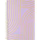 Five Star - Agenda scolaire hebdomadaire/mensuel rose lavande 2024-2025 - 5 1/2 po x 8 1/2 po - rose/or - bilingue-Couverture en poly durable et résistante à l'eau avec des accents dorés. 