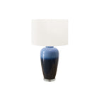 Monarch Specialties - Luminaire - 29 po H Lampe De Table - Céramique Bleue - Abat-Jour Ivoire / Crème - Contemporain - Moderne-Cette lampe de table de 29 pouces de haut présente une base en céramique bleue frappante associée à un élégant abat-jour en tissu ivoire, ce qui en fait un complément à la mode pour les salons contemporains, les chambres à coucher et les bureaux à domicile