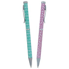General Supply Goods + Co - Stylo gel vissable - 0,7 mm - noir - pois - paquet de 2  -Encre noire